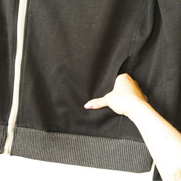 TheLee’s Black Asymmetrical Zip Button Jacket Size Medium‎ - Picture 3 of 6